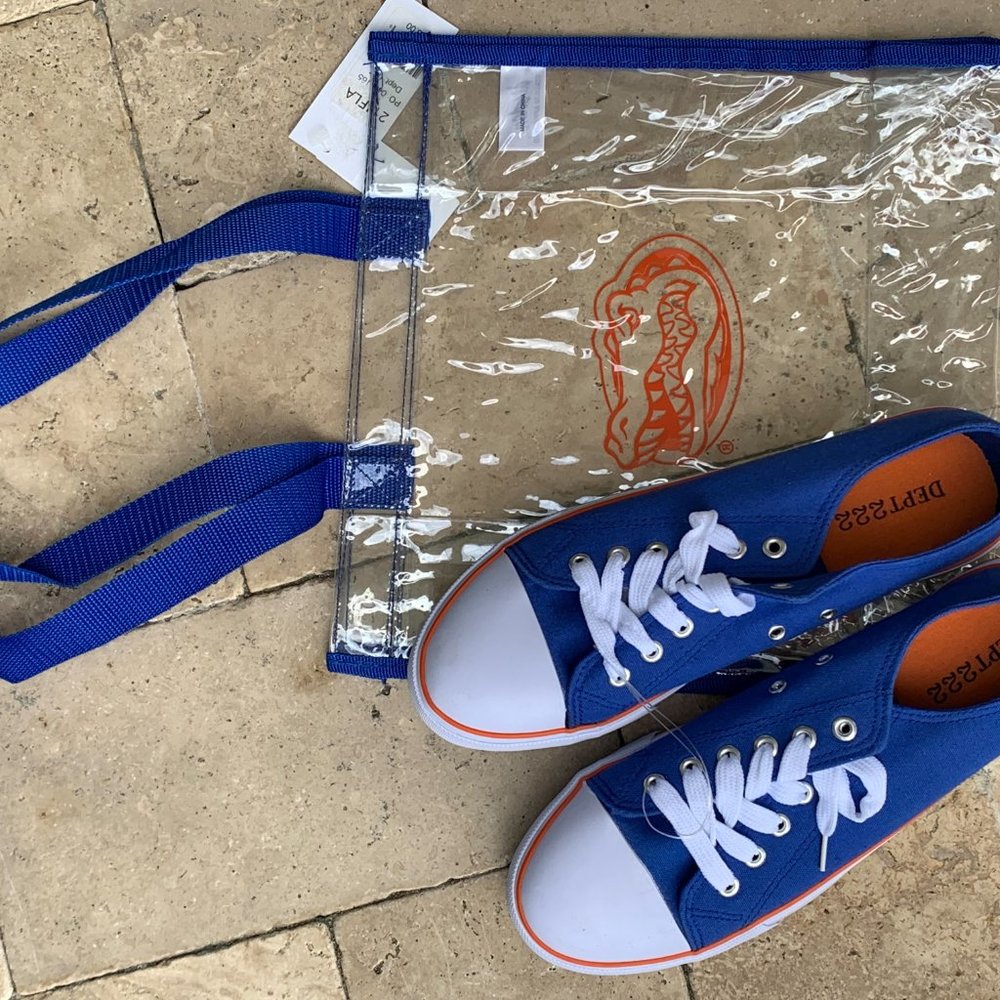 Blue Canvas Sneakers uf Florida gators